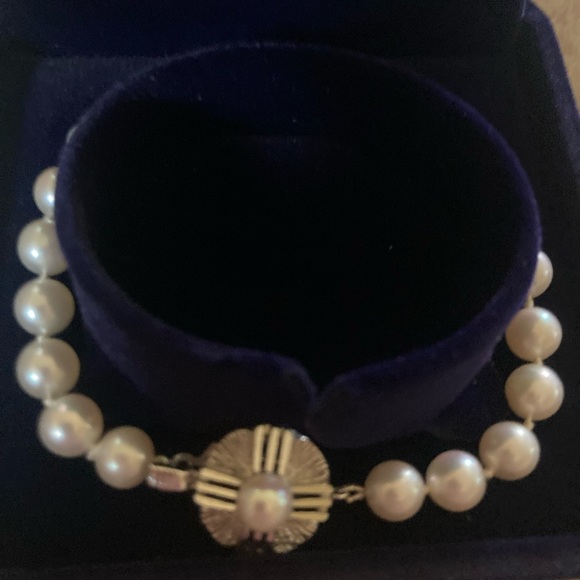 Japanese Akoya pearls bracelet, silver, beautiful and elegant. - Picture 7 of 7